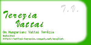 terezia vattai business card