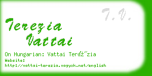 terezia vattai business card